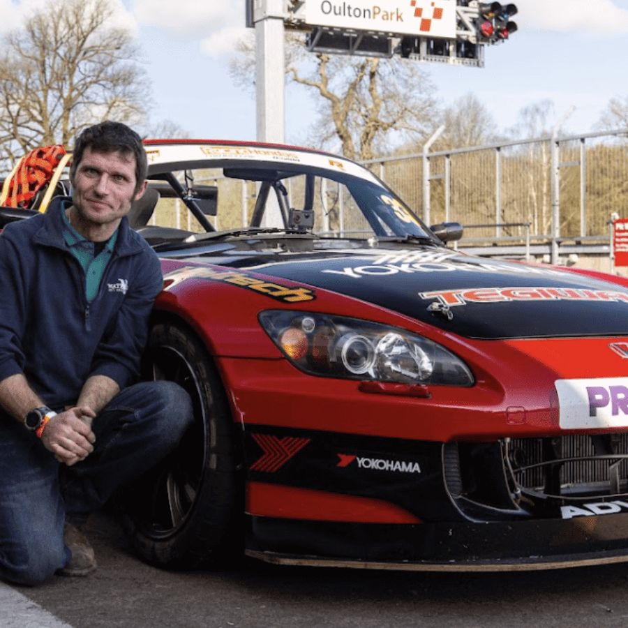 Guy Martin with an S2000R. Photo credit - Honda Racing