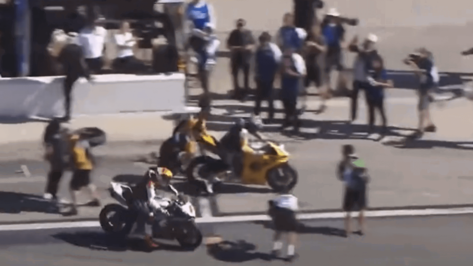 Josh Herrin and the camera operator at the Daytona 200