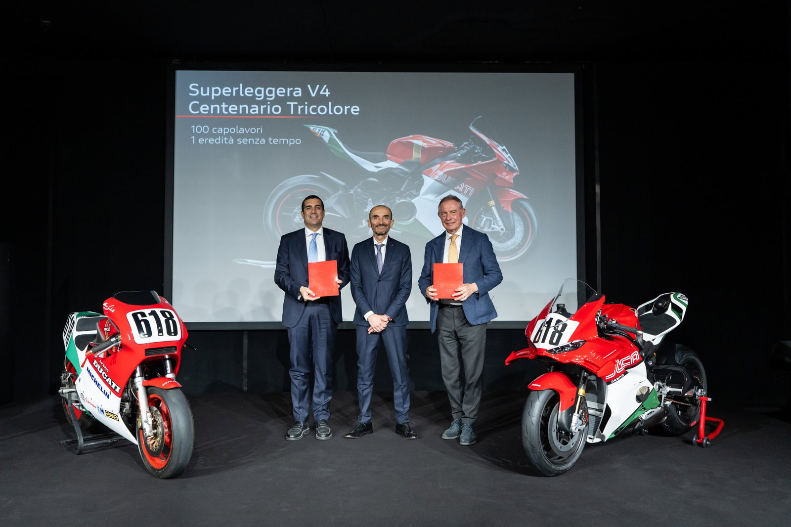 The Ducati Superleggera V4 Centenario Tricolore