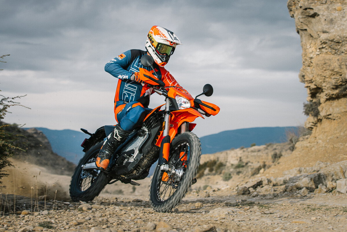 KTM Freeride E riding off-road