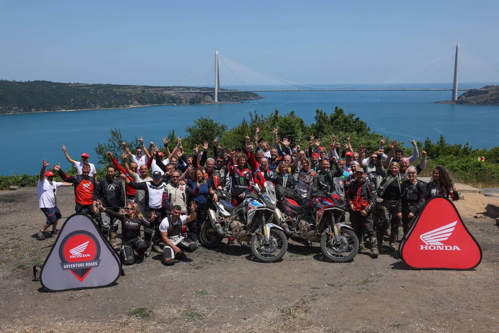 Participants from the 2025 Honda Adventure Roads event.