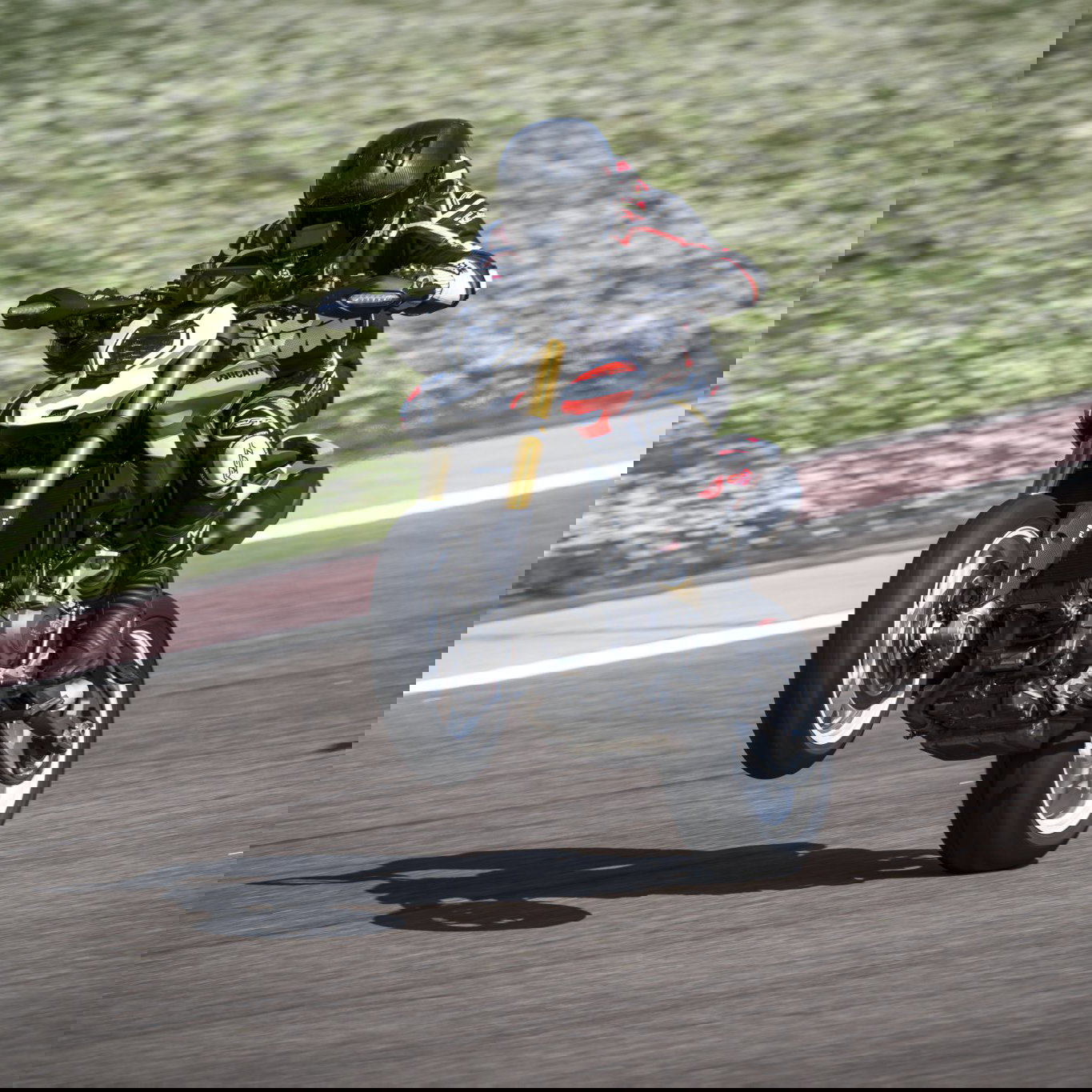 The Ducati Hypermotard V2 SP - riding