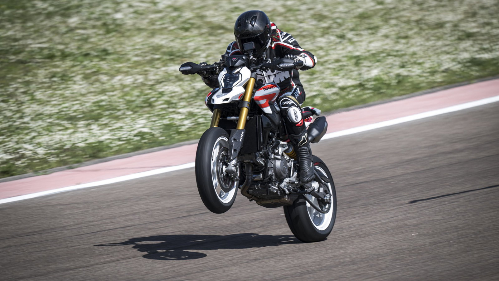 The Ducati Hypermotard V2 SP - riding