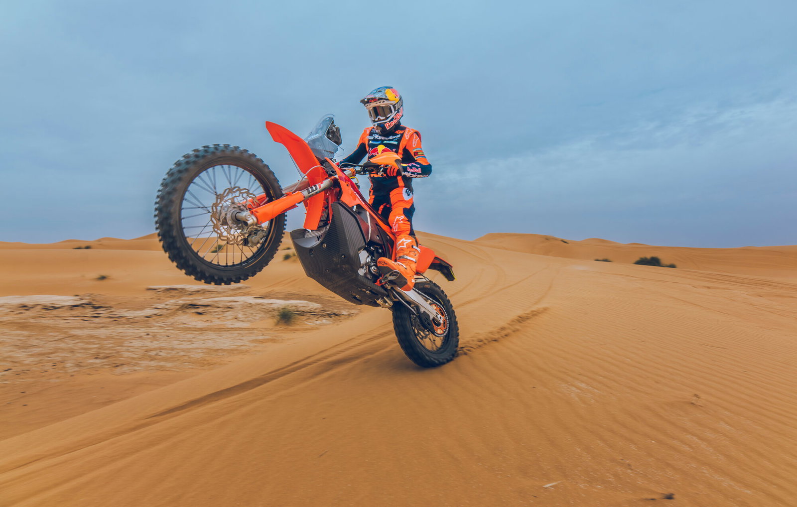 2027 KTM 450 Rally Replica in action.