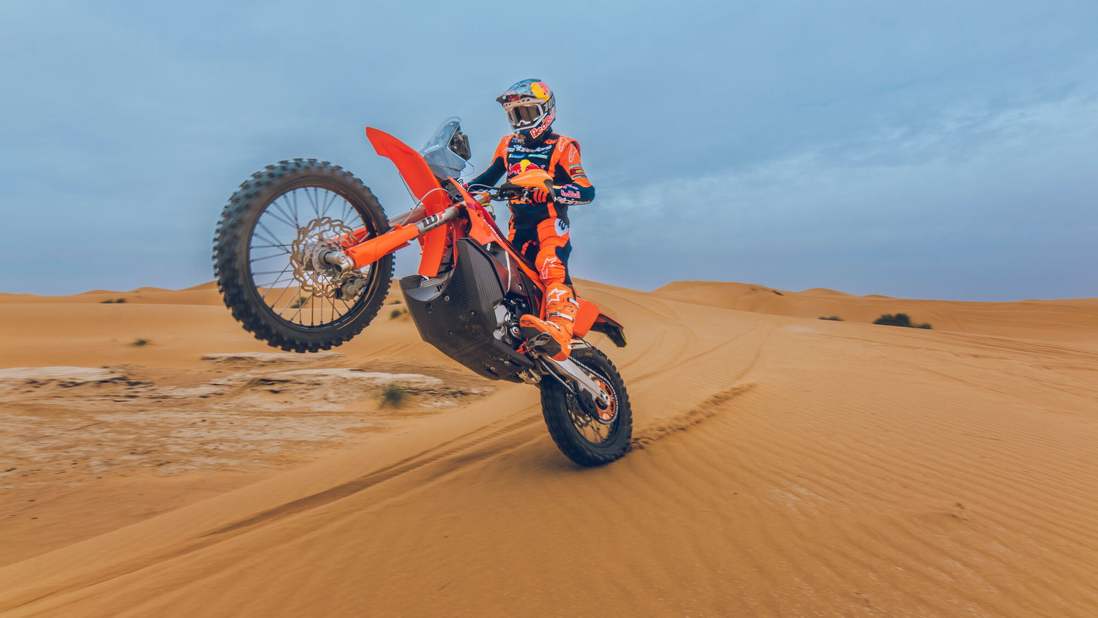 2027 KTM 450 Rally Replica in action.