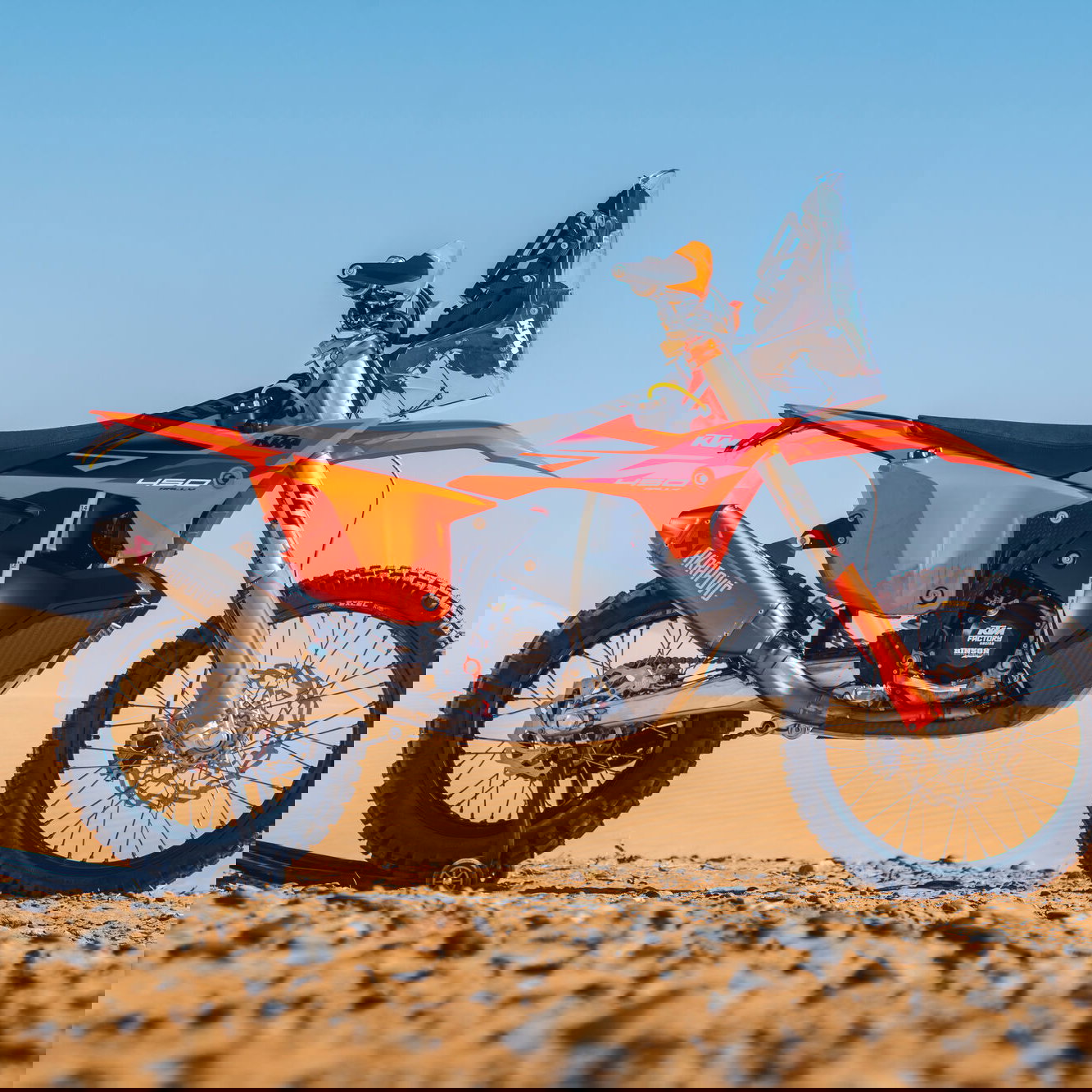 The new KTM 450 Rally Replica.