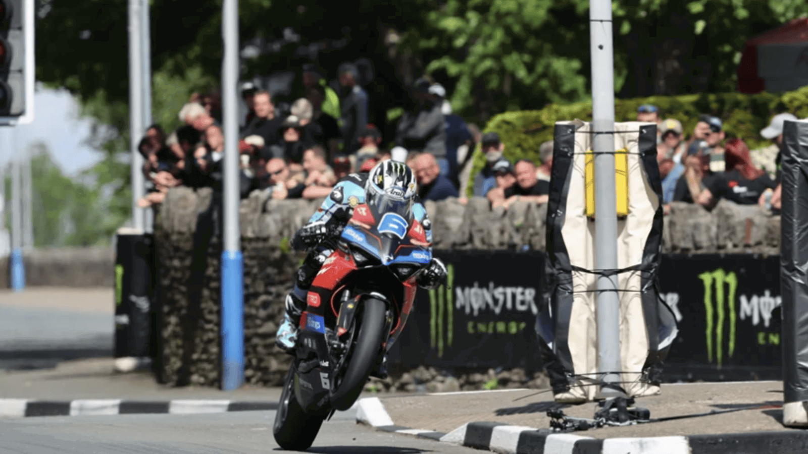 Michael Dunlop riding a Ducati Panigale V2 at the TT. Credit - Isle of Man TT.