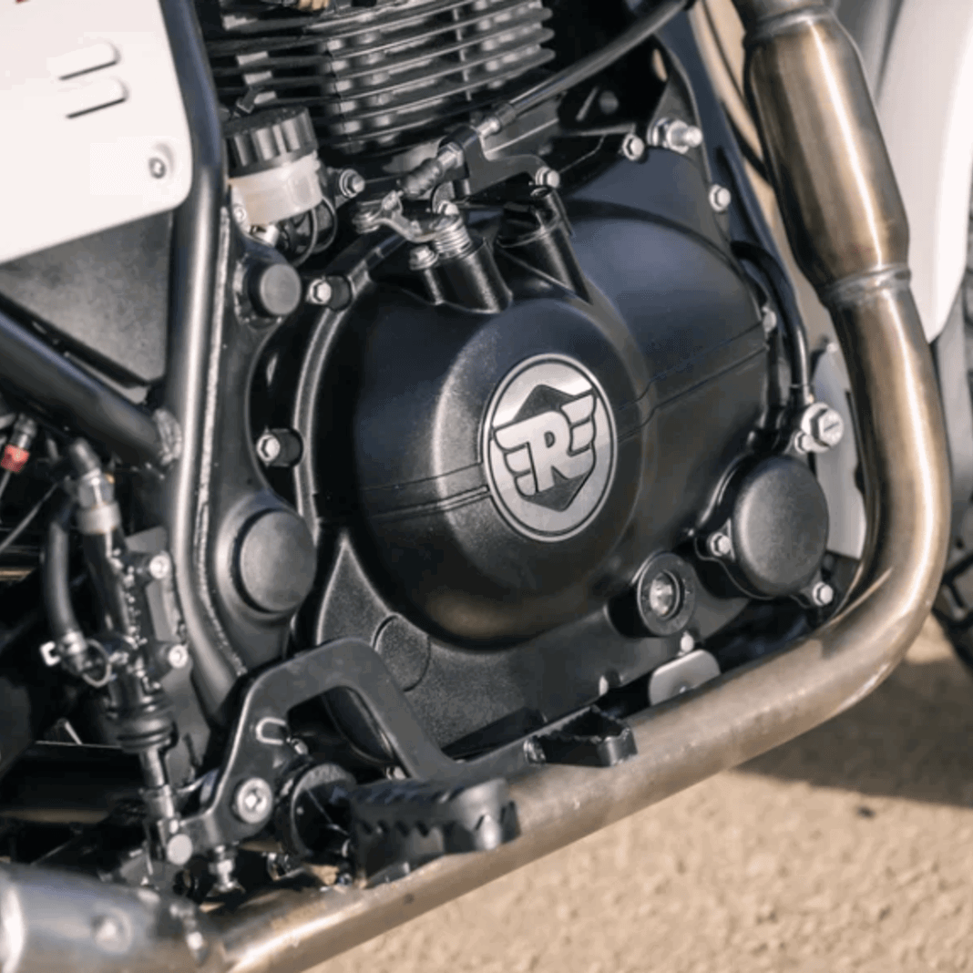 Royal Enfield Scram 411 motorcycle.