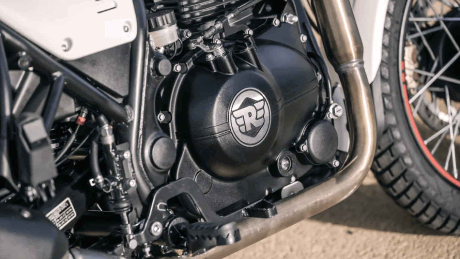 Royal Enfield Scram 411 motorcycle.