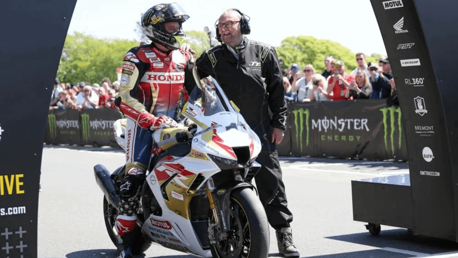 John McGuinness at the start of a TT race