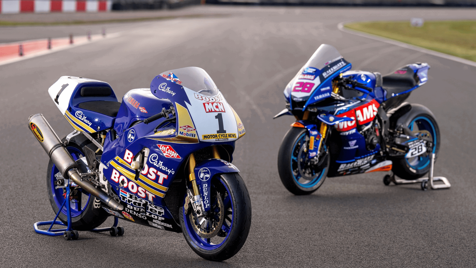 Yamaha race bikes. Photo credit - British Superbike Championship