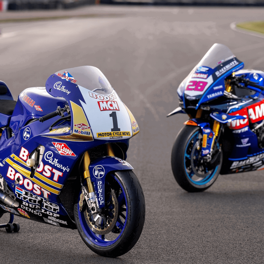 Yamaha race bikes. Photo credit - British Superbike Championship