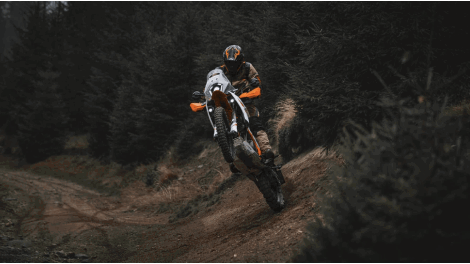 KTM 390 Adventure R riding off-road