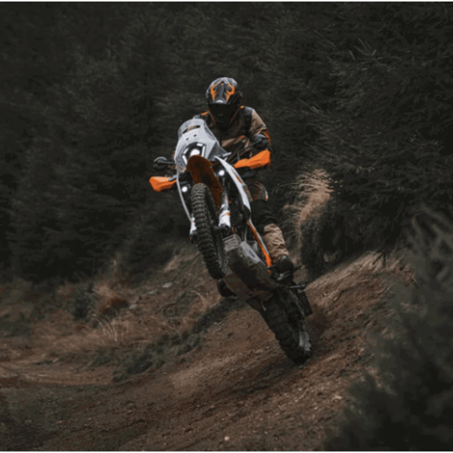 KTM 390 Adventure R riding off-road