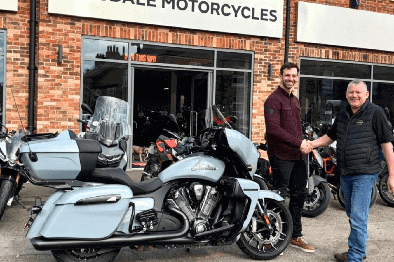 Indian Motorcycle Yorkshire dealership through Teasdale Motorcycles.