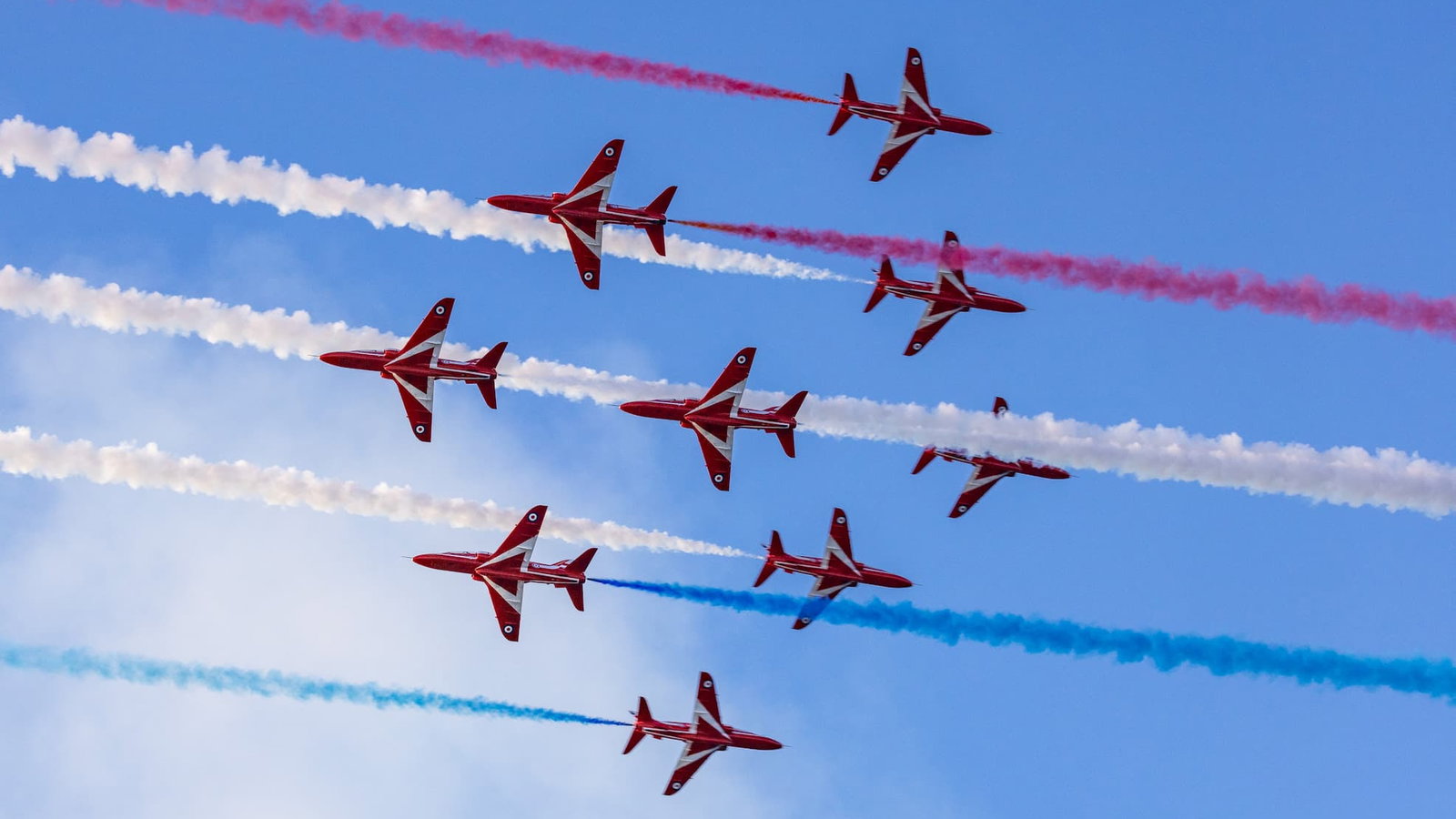 Red Arrows. Credit: Isle of Man TT.