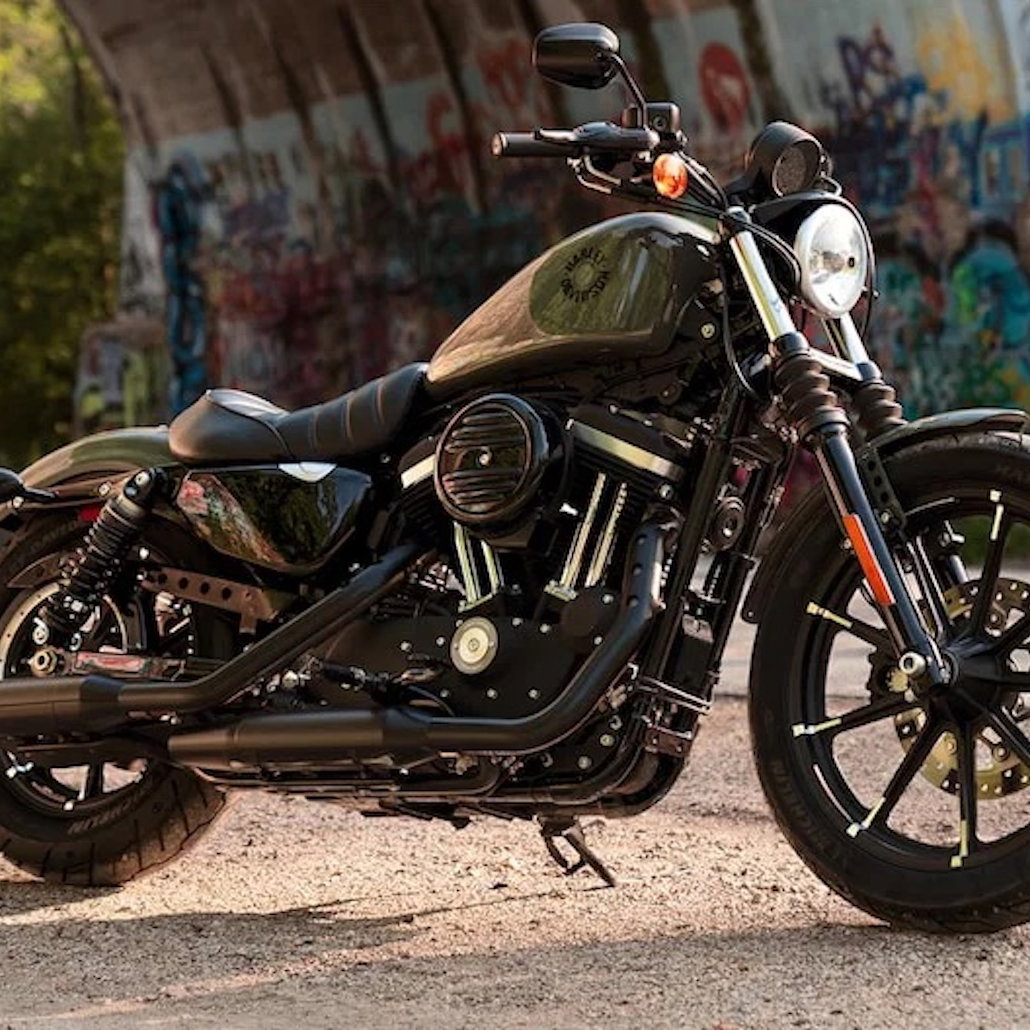 A Harley-Davidson 883 Sportster Iron