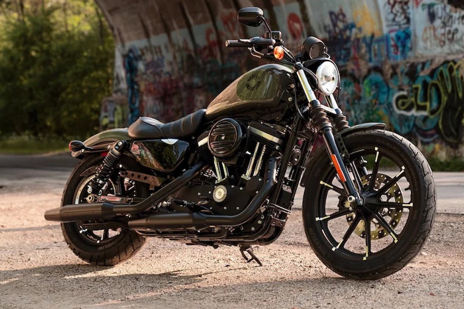 A Harley-Davidson 883 Sportster Iron