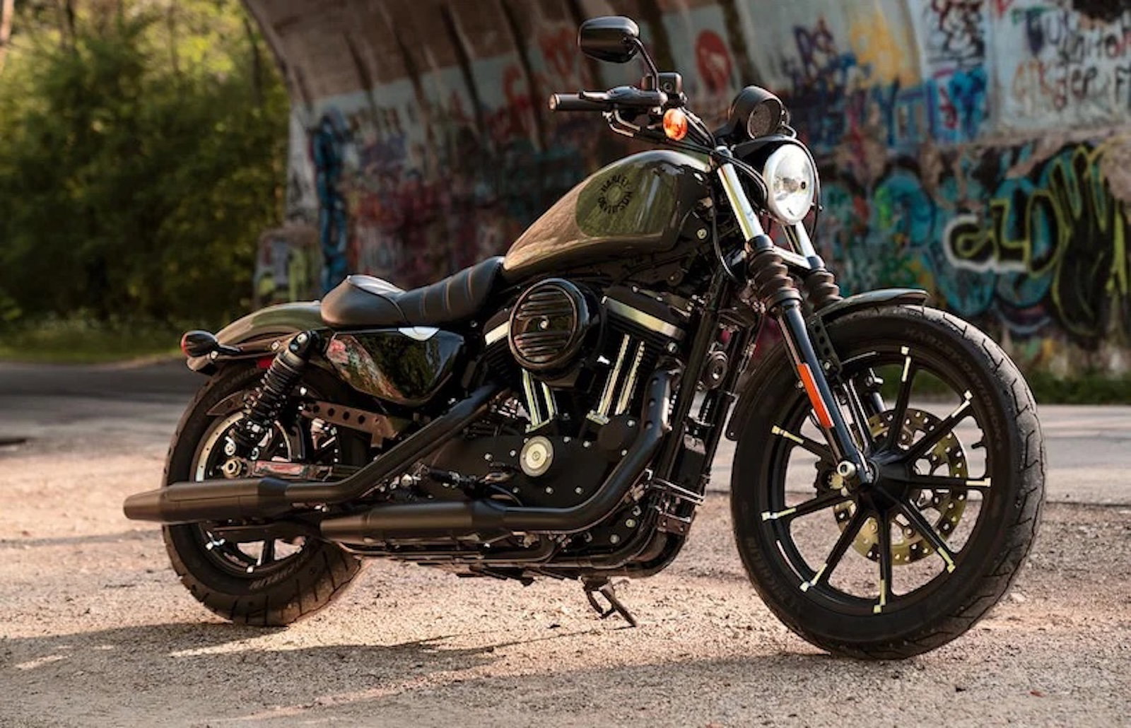 A Harley-Davidson 883 Sportster Iron