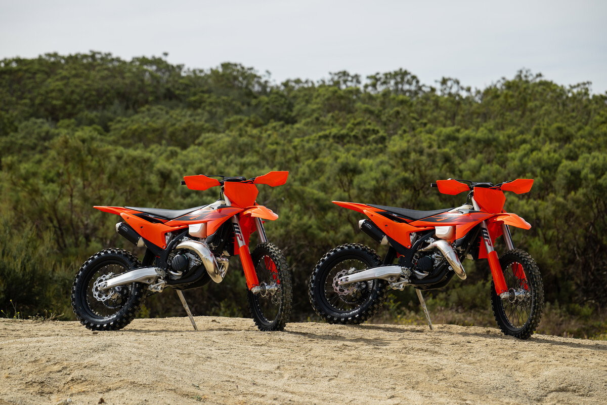 New KTM 300 and 125 XC models. 