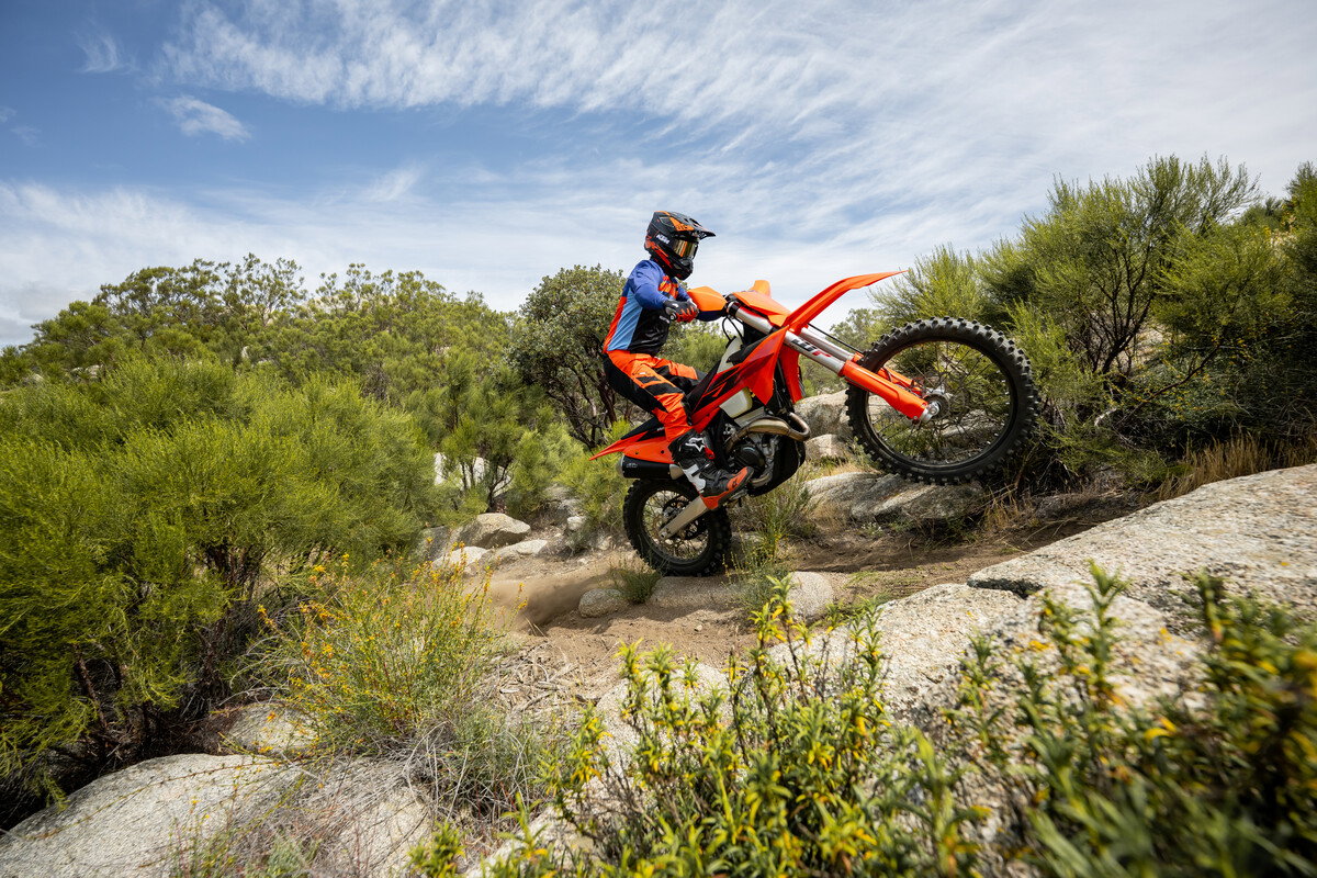 KTM 350 XC F in action.
