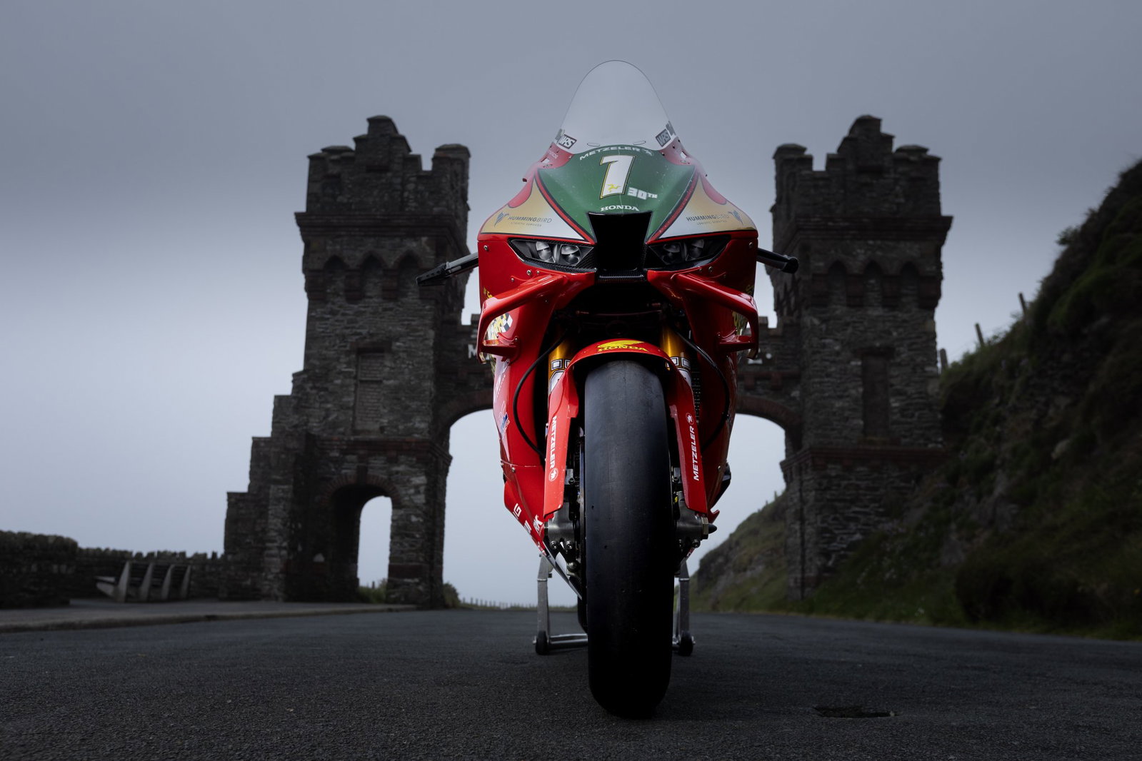 Front of the John McGuinness Honda CBR1000RR-R machine.