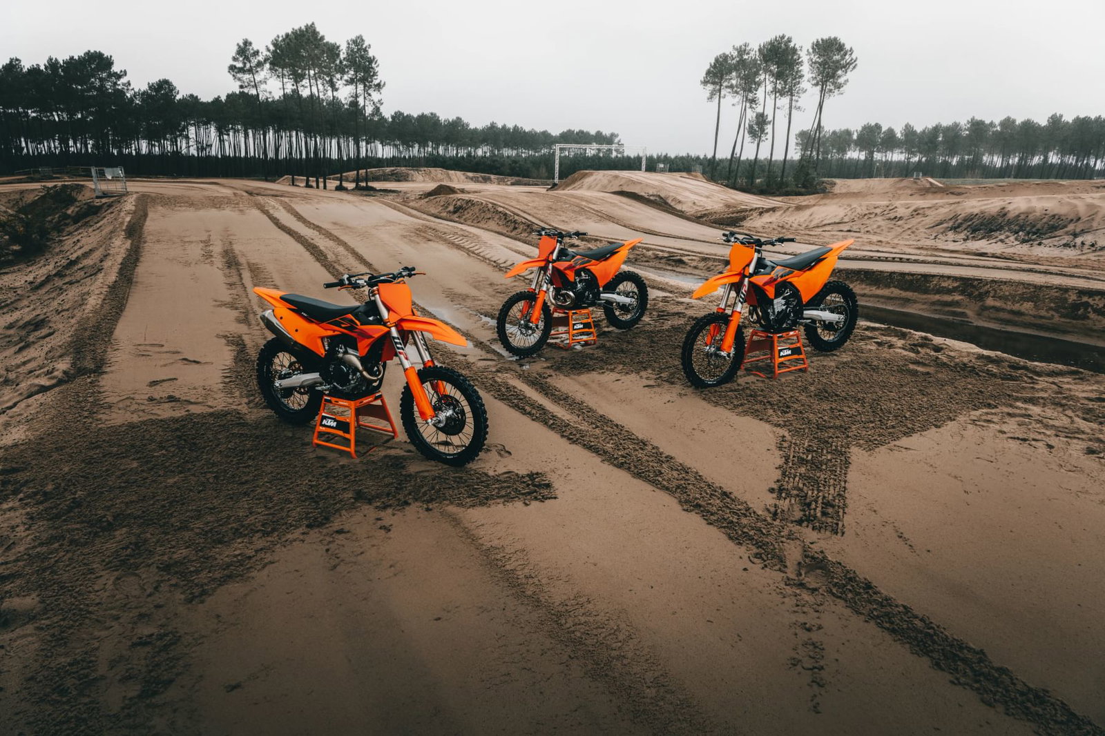KTM's new motocross line-up.