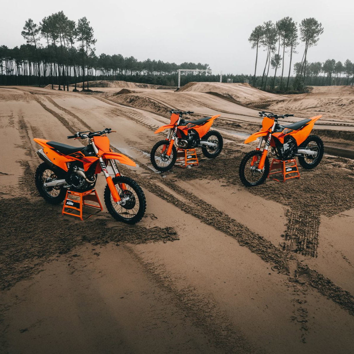 KTM's new motocross line-up.