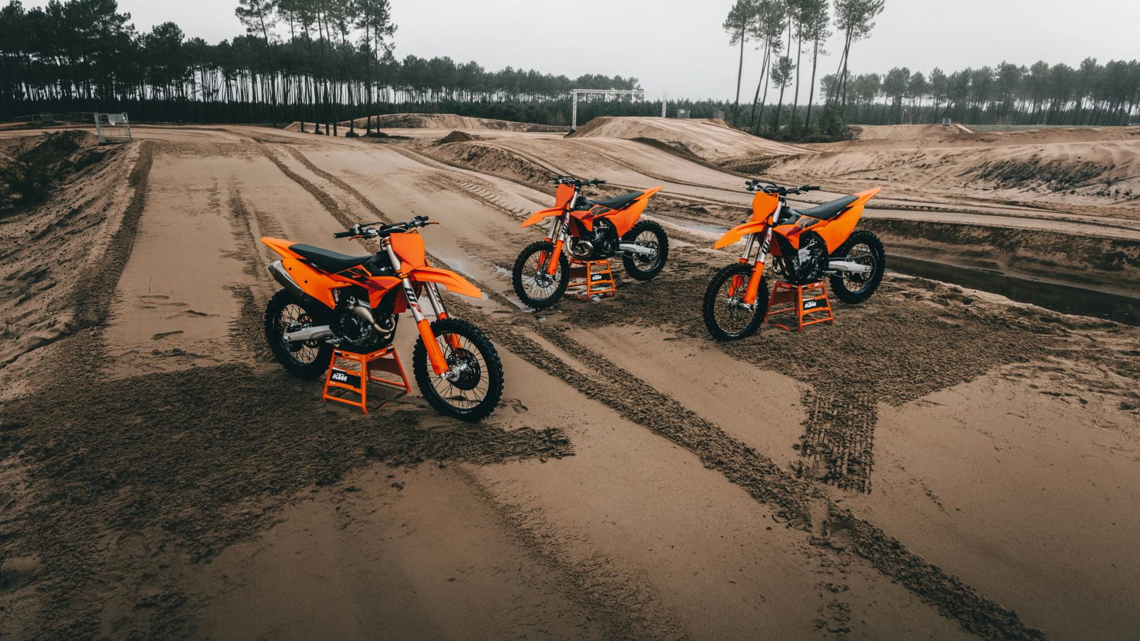 KTM's new motocross line-up.