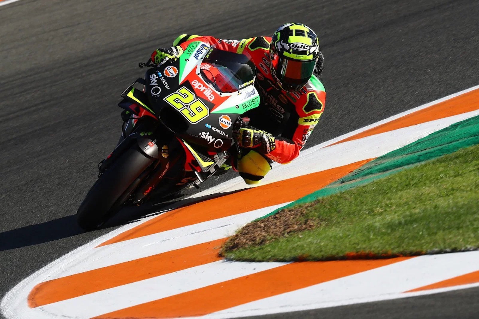 Andrea Iannone racing on track