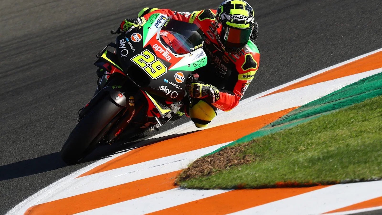 Andrea Iannone racing on track