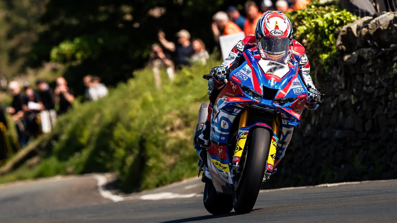 Josh Brookes riding at the 2026 TT. Credit: Isle of Man TT.