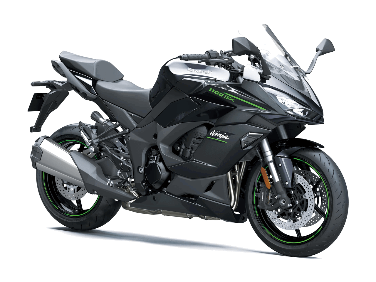 2025 Kawasaki Ninja 1100SX in black. Credit - Kawasaki.