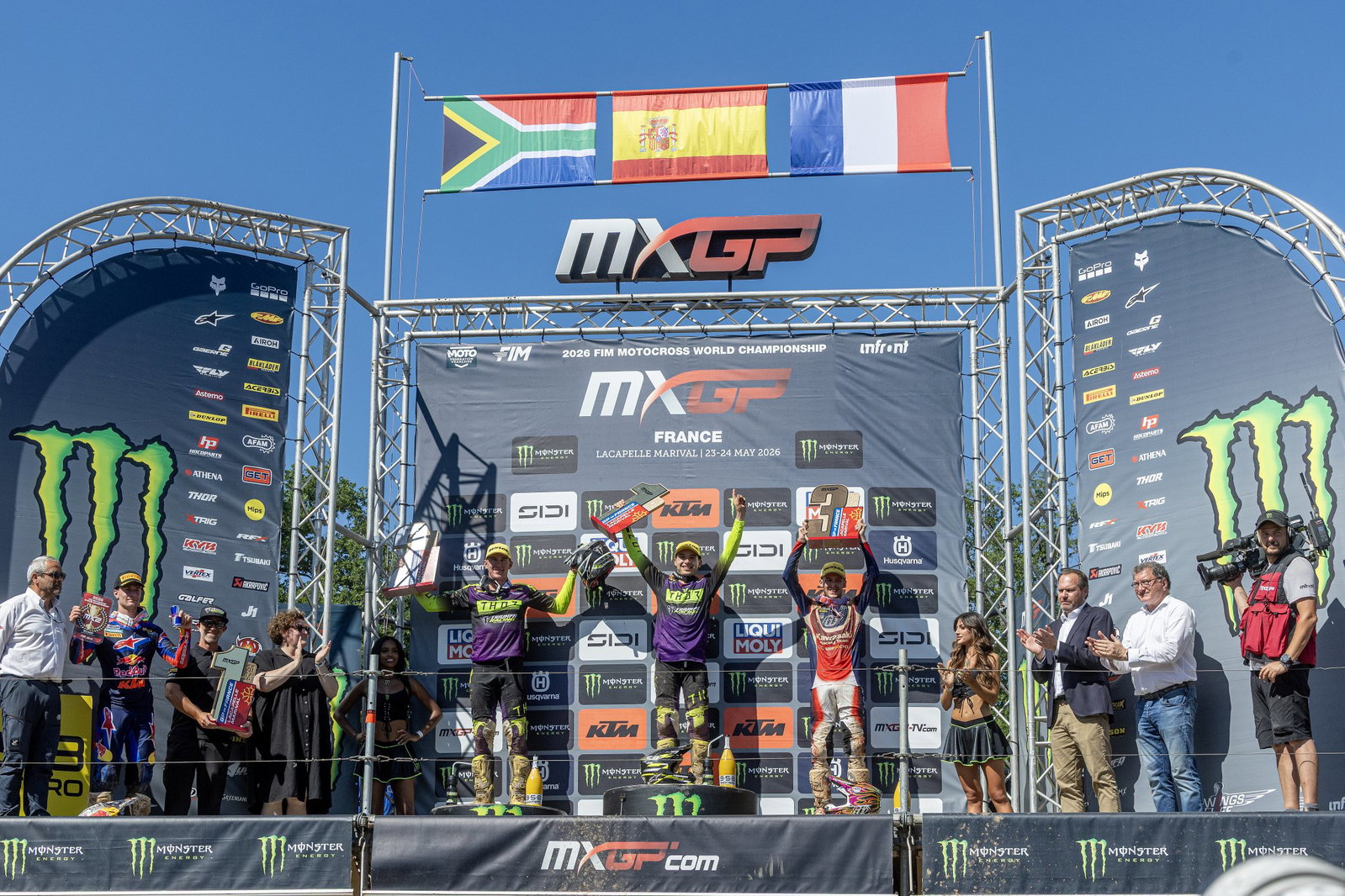 The MXGP podium