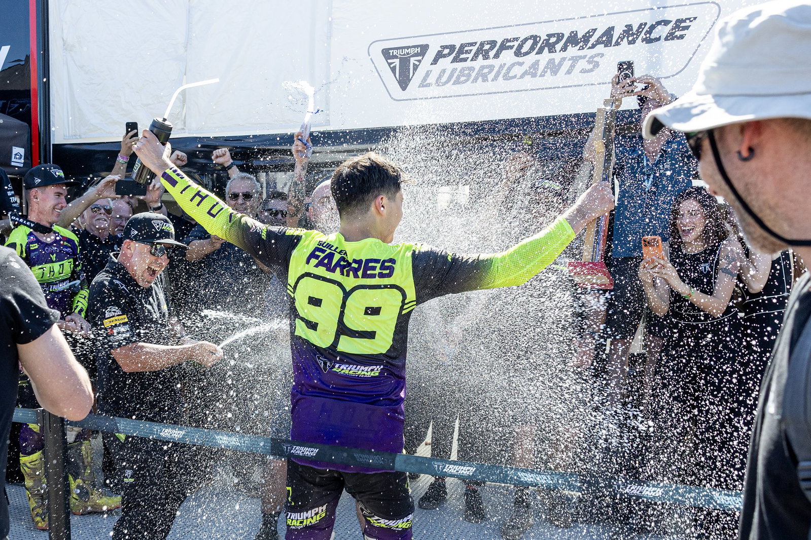 Ferres on the MXGP podium
