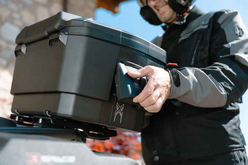 It can also be mounted as a top-box