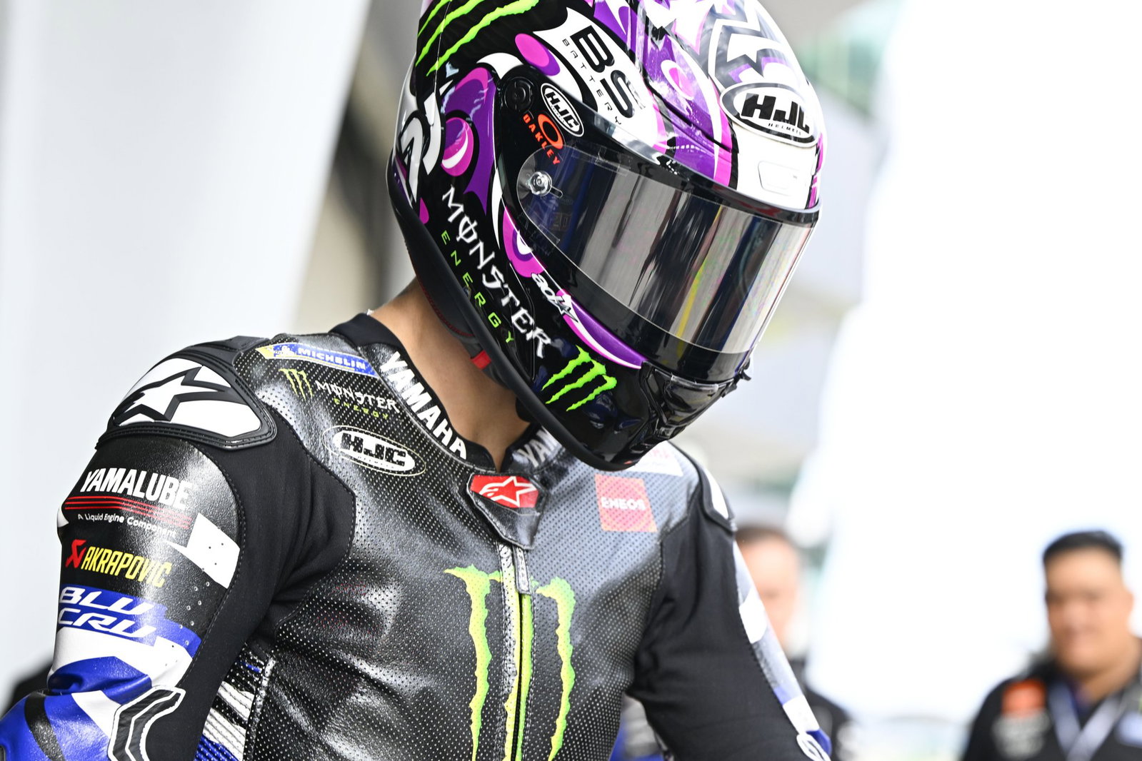 Fabio Quartararo MotoGP helmet. Credit: Gold and Goose.