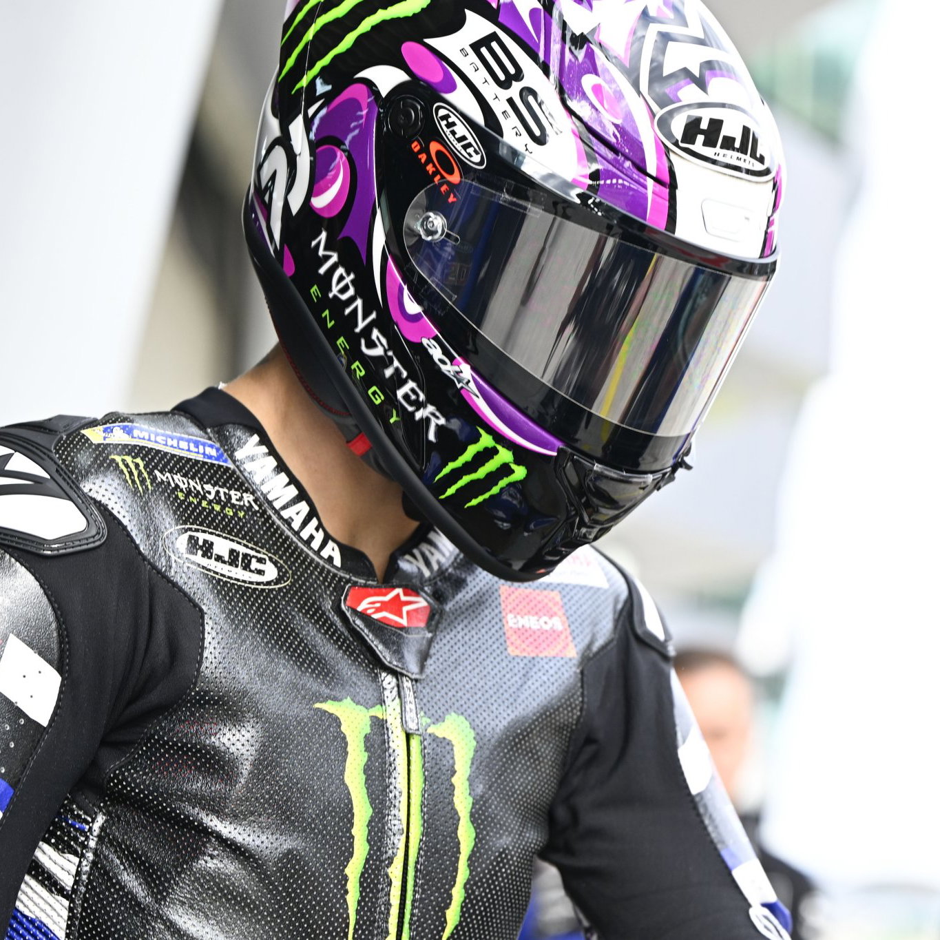 Fabio Quartararo MotoGP helmet. Credit: Gold and Goose.