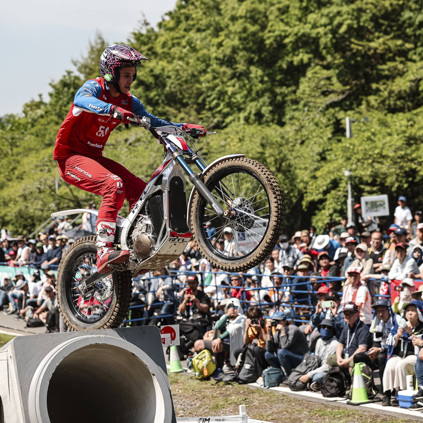 Honda's RTL electric trials bike in TrialGP
