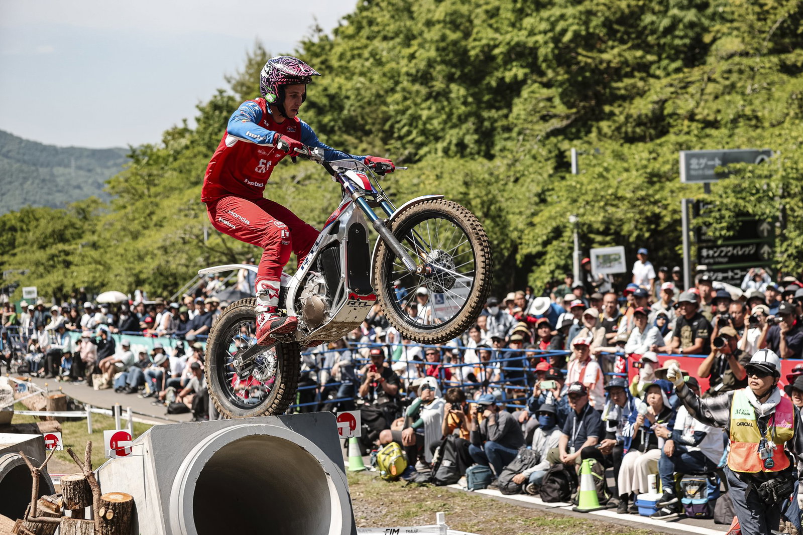 Honda's RTL electric trials bike in TrialGP