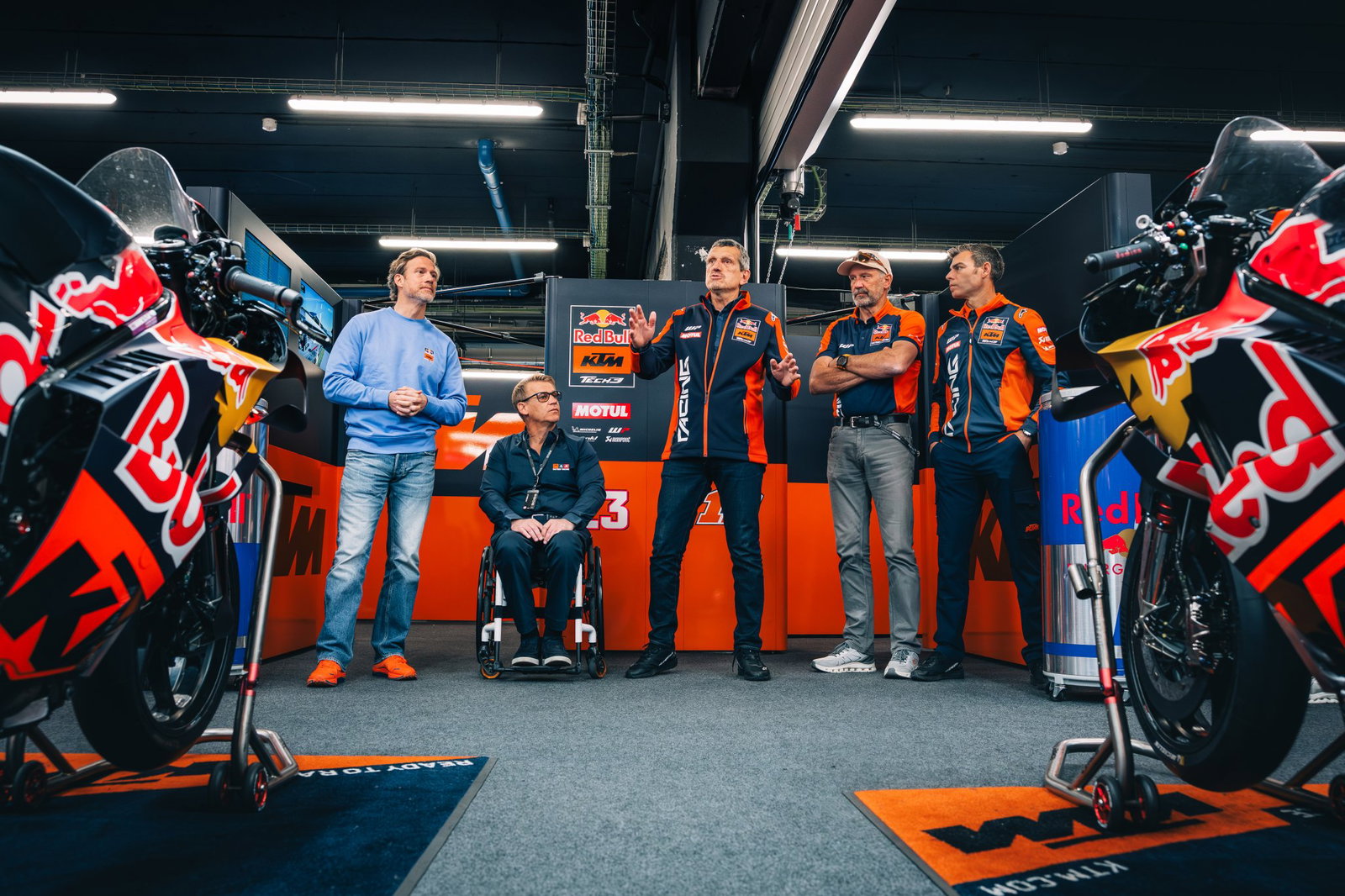 KTM management and its MotoGP bikes. 