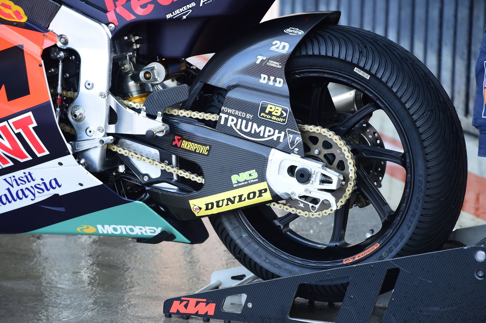 A Moto2 swingarm