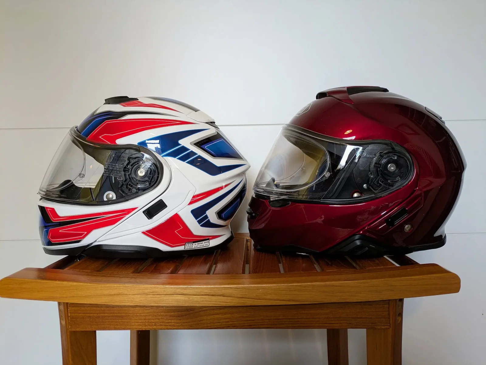 Shoei Neotec 3 (left) and Neotec 2 (right)