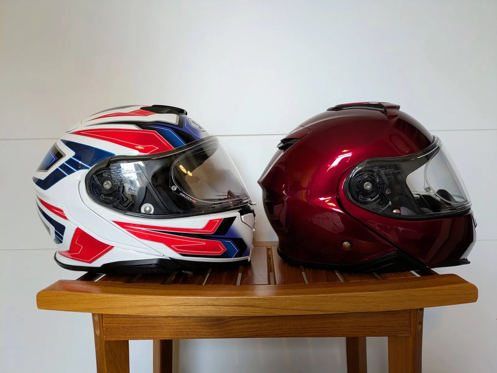 Shoei Neotec 3 (left) and Neotec 2 (right)