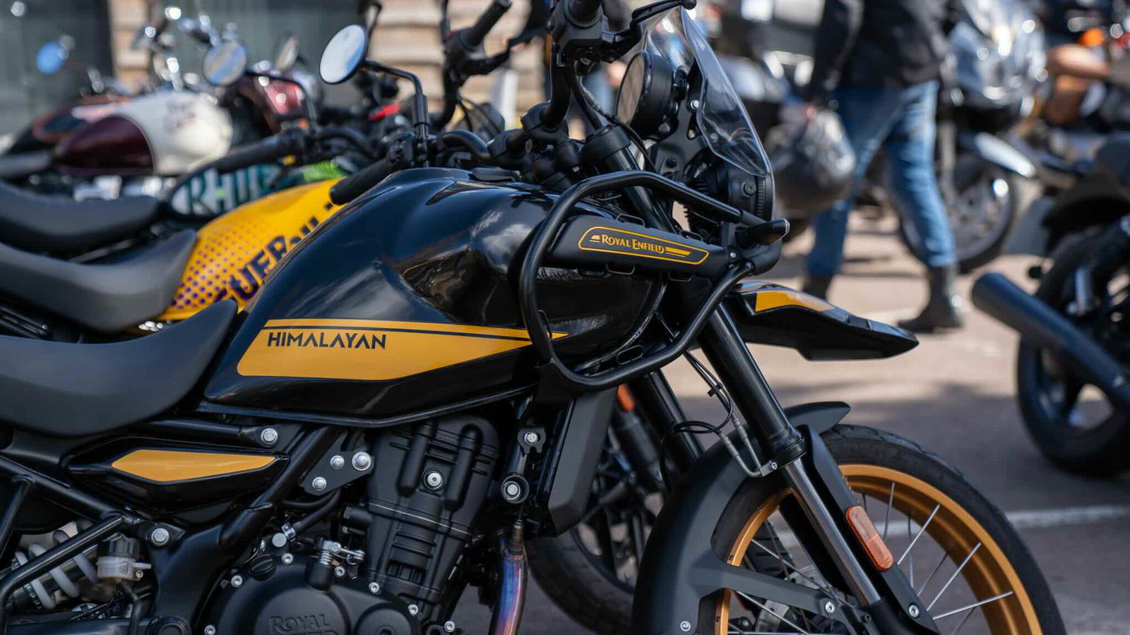 Royal Enfield Himalayan 450 at Baffle Haus, in Wales. 