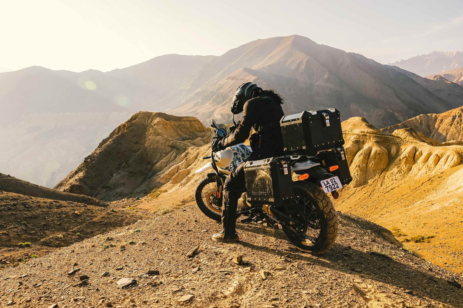 Royal Enfield Himalayan 450 in the mountains.