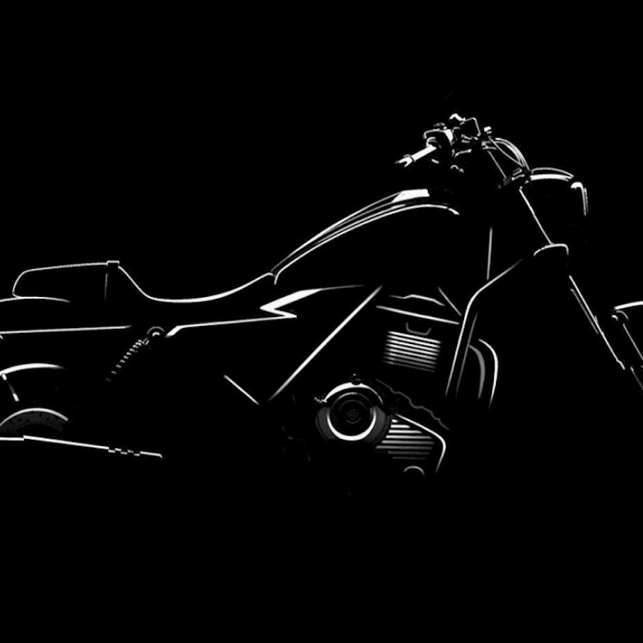 The teaser image of the Harley-Davidson Sprint