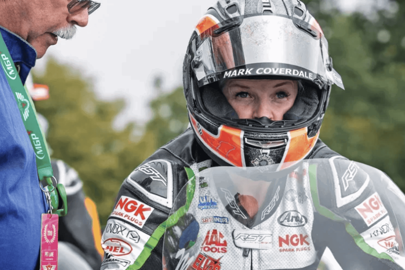 Maria Costello at the 2019 Isle of Man TT. Credit: Isle of Man TT.