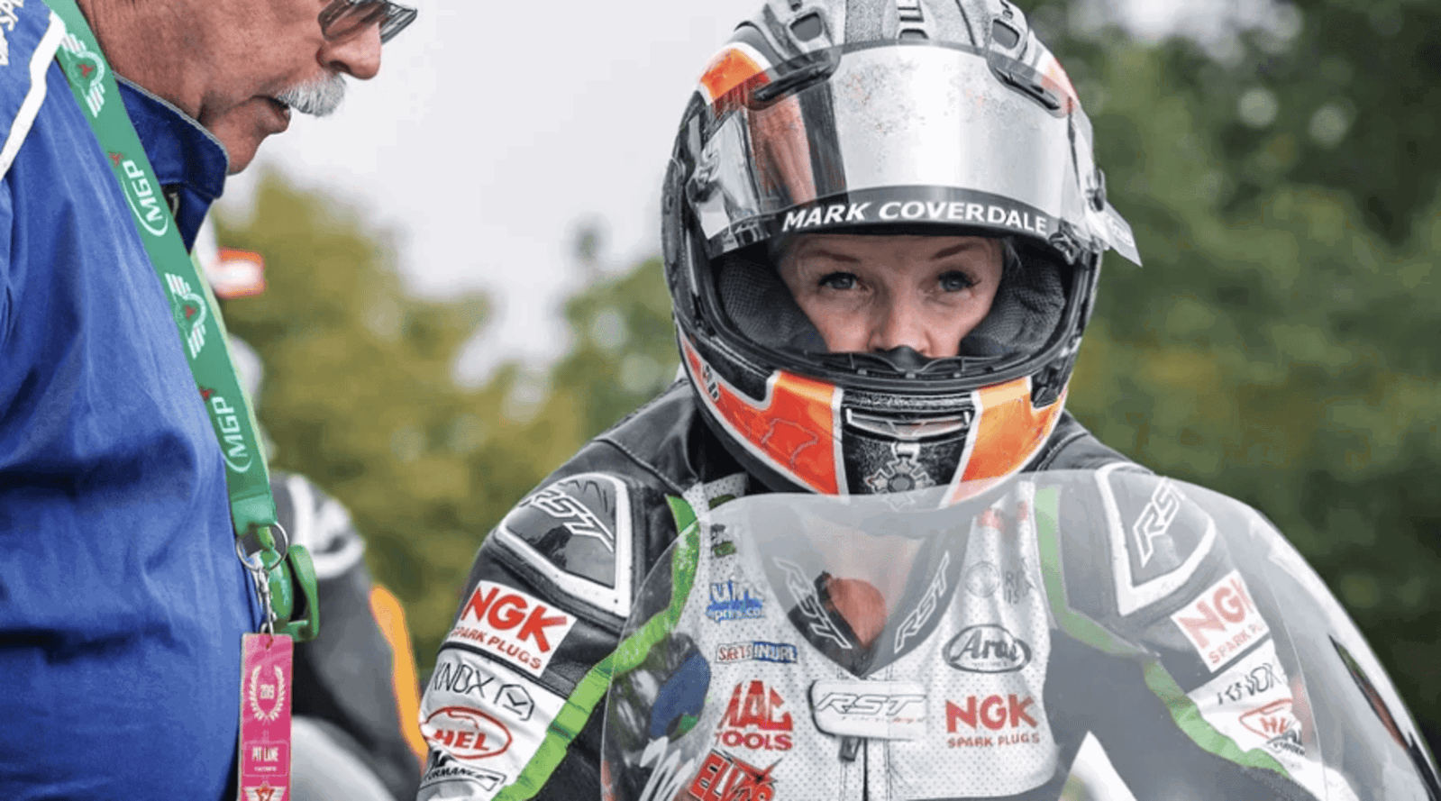 Maria Costello at the 2019 Isle of Man TT. Credit: Isle of Man TT.
