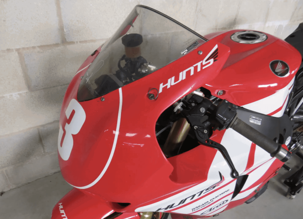 Front fairing of the 2010 Hunts Honda machine. Credit: Iconic Auctioneers.